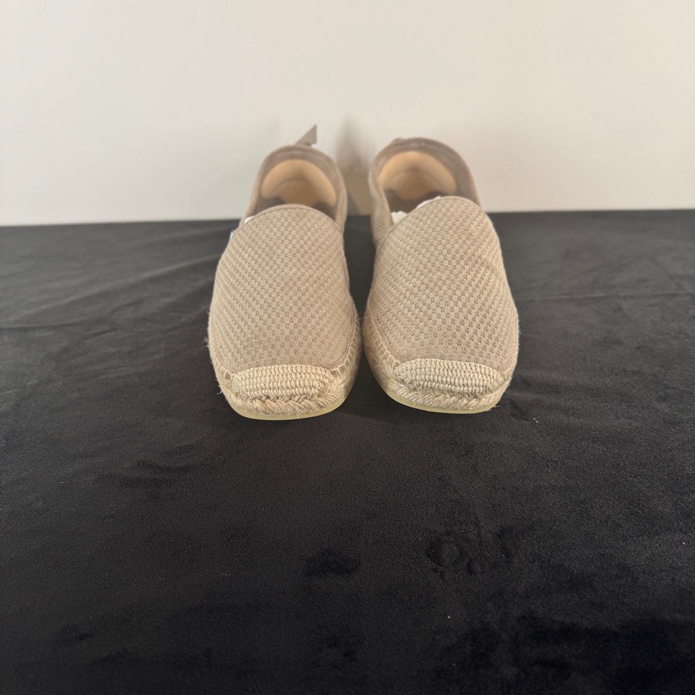 Jimmy Choo Egon Neutral Woven Slip-On Espadrilles